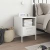 vidaXL Nachttisch Weiß 36x39x50,5 cm Stahl 843064 Bild 3