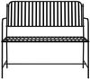 vidaXL Gartenbank Schwarz 103,5 x 51,5 x 90 cm Stahl 42008117 Bild 4