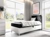 Boxspringbett 'Lenda Junior 1', schwarz, 100x200 cm, Rechts Bild 2