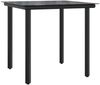 vidaXL 5-tlg. Garten-Essgruppe mit Kissen Schwarz Poly Rattan 3212301 Bild 3