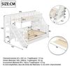 Flieks Etagenbett, Kinderbett 90x200cm/140x200cm mit Treppe Rutsche Ausziehbett 90x190cm Bild 3
