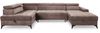 AX LIVING Braun Eckcouch mit Schlaffunktion Arkucio U 345cm modernes R Bild 2