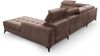 AX LIVING Braun Eckcouch mit Schlaffunktion Arkucio U 345cm modernes R Bild 4