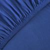 leevitex® Spannbettlaken 120x200cm - 130x200cm | Spannbetttuch Bettlaken | 100% Jersey Baumwolle | Matratzenhöhe bis 25 cm | Ökotex | Royalblau/Königsblau Bild 2
