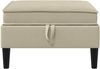 vidaXL Sofa-Hocker mit Stauraum Sand Samt 42027145 Bild 4