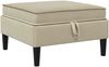vidaXL Sofa-Hocker mit Stauraum Sand Samt 42027145 Bild 2