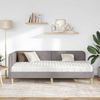vidaXL Eckbettgestell Taupe 100 x 200 cm Stoff 3394130 Bild 4