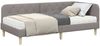vidaXL Eckbettgestell Taupe 100 x 200 cm Stoff 3394130 Bild 3