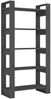 vidaXL Bücherregal/Raumteiler Grau 80x35x160 cm Massivholz 813911 Bild 2