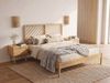Bett mit Lattenrost Kiefernholz SEPHOS 180 x 200 cm Hellbraun Bild 3