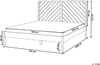 Bett mit Lattenrost Kiefernholz SEPHOS 180 x 200 cm Hellbraun Bild 2