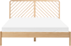 Bett mit Lattenrost Kiefernholz SEPHOS 180 x 200 cm Hellbraun Bild 4