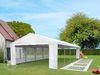 Toolport Partyzelt Pavillon, PE Plane 350 N weiß, 4x5 m Bild 5