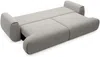 Vente-unique - MONELIA Sofa Stoff Grau - B 106 cm x H 81 cm x L 260 cm Bild 4