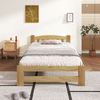 Bett 90x200 cm aus Kiefer Massivholz mit Lattenrost – naturbelassenes Einzelbett Bild 3