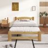 Bett 90x200 cm aus Kiefer Massivholz mit Lattenrost – naturbelassenes Einzelbett Bild 3