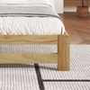 Bett 90x200 cm aus Kiefer Massivholz mit Lattenrost – naturbelassenes Einzelbett Bild 5