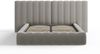 Micadoni Bett Kelp mit Doppelkopfteil Samt Bluvel Hellgrau 180x200 Bild 2