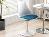 Vente-unique - XAFY Stuhl Plastik BlauWeiß - B 56,5 cm x H 82 cm x L 49 cm Bild 3
