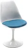 Vente-unique - XAFY Stuhl Plastik BlauWeiß - B 56,5 cm x H 82 cm x L 49 cm Bild 5