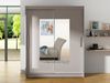 Kleiderschrank Westa III, ohne Beleuchtung, Farbe: Cashmere / Spiegel Bild 3