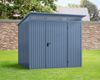 Hörmann Ecostar Metall-Gerätehaus Trend mit Pultdach Typ 2, 238x238 cm , taubenblau, 5,7 m²,1-flüglige Tür Bild 2