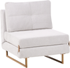 1-Sitzer Schlafsofa JERSLEV Stoff Cremeweiß Bild 4