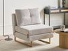 1-Sitzer Schlafsofa JERSLEV Stoff Cremeweiß Bild 3