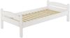 Stabiles Bett Kiefer massiv weiß 90x200 Einzelbett Bettrahmen Rollrost Matratze 60.32-09 W M Bild 4