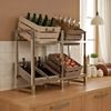 CLP Getränkekistenständer Stack aus Metall freistehend robust stabil,chrom 75x91x31 cm Bild 3