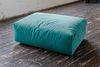 KAWOLA Sitzelement MIA Hocker Velvet grün 47 x 84 x 117 cm Bild 2