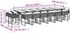 vidaXL 17-tlg. Garten-Essgruppe mit Kissen Beigemischung Poly Rattan 3211428 Bild 5