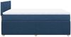 vidaXL Boxspringbett mit Matratze Blau 140x200 cm Stoff 3287485 Bild 5
