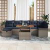 vidaXL Garten-Sofa-Set 8 pcs Grau Poly-Rattan 3361255 Bild 3