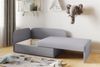 Sofa Kindersofa Schlafsofa inkl. Bettkasten MAILO Seite Rechts Stoff Grau / Blau Bild 3