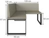 Esszimmer-Eckbank Ravon Cashmere 120 x 120 cm Vicco Bild 2