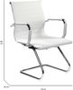 Dmora Stuhl Artena, Wartezimmersitzmöbel mit Armlehnen für Büros, Ergonomischer Wartesitz, 62x54h89 cm, Weiß Bild 3