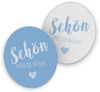 itenga Bierdeckel itenga 40x Bierdeckel Untersetzer "Schön dass du da bist" hellblau Bild 2