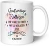 GRAVURZEILE Tasse mit Spruch - Großartige Kollegen - Abschiedsgeschenk für die Kollegen, Keramik, Farbe: Weiß Bild 2
