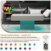 radelldar Couchtisch Wohnzimmertisch Hochglanz mit Beleuchtung modern 110x55x50cm,USB Bild 2