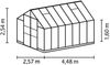 Vitavia Gewächshaus "Domus 11500", aluminium, 11,5 m²,3 mm ESG Bild 4