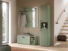Garderobenkombination inkl. Sitzkissen (B/H/T: 161x192x37 cm) in Smoke Green Nachbildung Bild 5