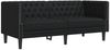 vidaXL 3-tlg. Chesterfield-Sofa-Set Schwarz Kunstleder 3209267 Bild 5
