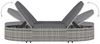 vidaXL Doppel-Sonnenliege mit Kissen Poly Rattan Grau 48127 Bild 5