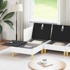 vidaXL Modular Sofa Set mit Stauraum 5 pcs Weiß Stoff 3413721 Bild 3