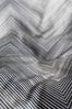 Fleuresse Valencia Samt Flanell Bettwäsche 240x220 Wende Zickzack grau 584384-1 Bild 4