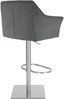 Barhocker SIHAR - Cord Grau 64x45x88 cm Silber | Barstuhl Mit Lehne Tresenhocker Tresenstuhl Kneipenhocker Kneipenstuhl Bild 5