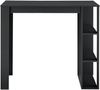 Bartisch Danderyd 120x60x106 cm mit 3 Ablagefächern Schwarz [en. casa] Bild 4
