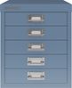 Bisley MultiDrawer™, 12er Serie, 5 Schubladen à H 51 mm, DIN A4, Farbe: blau Bild 3