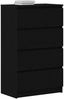 vidaXL Sideboard Schwarz Eichen-Optik 60x35x98,5 cm Holzwerkstoff 861992 Bild 4